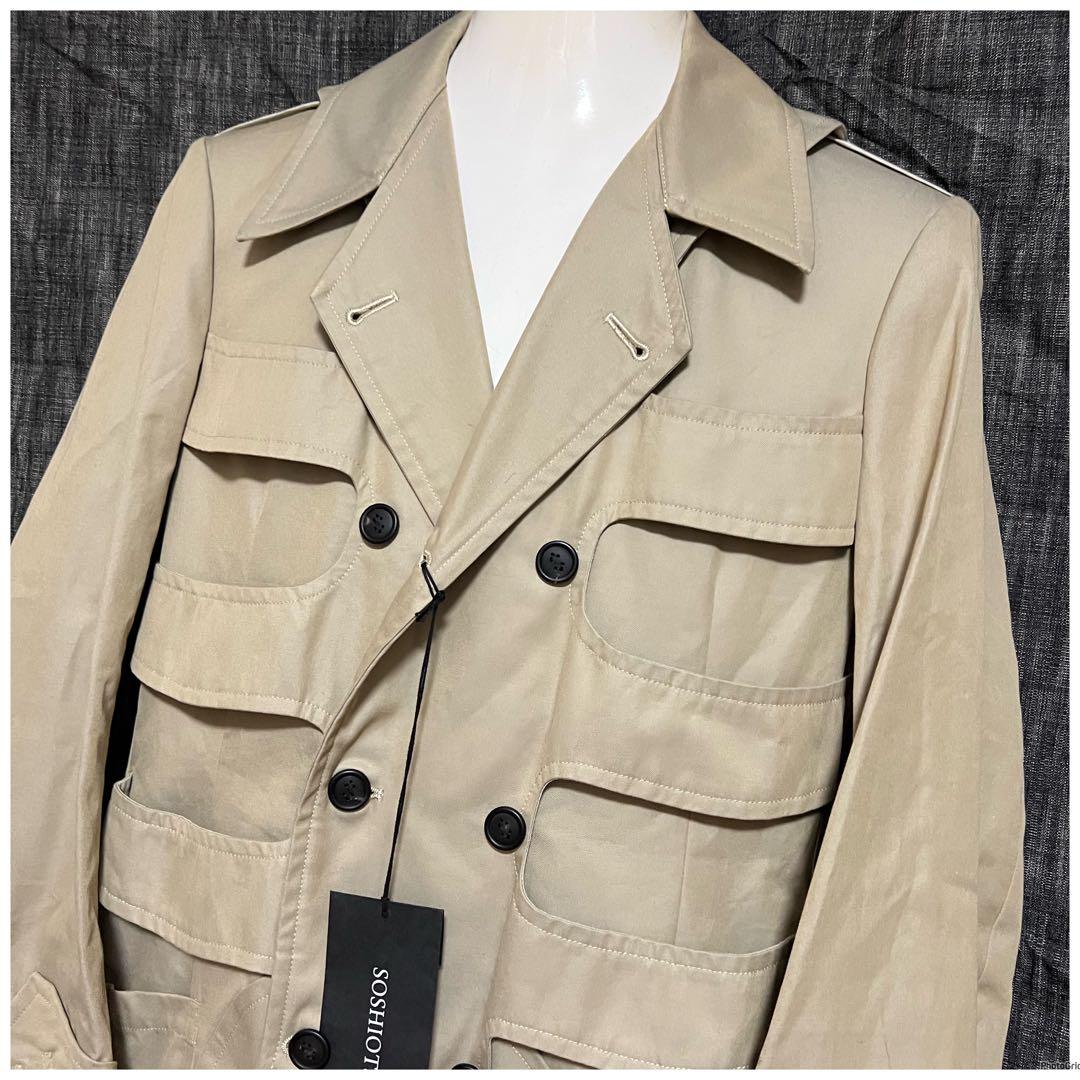 定価103400円　22SS SOSHIOTSUKI ボーンジャケット　46 M