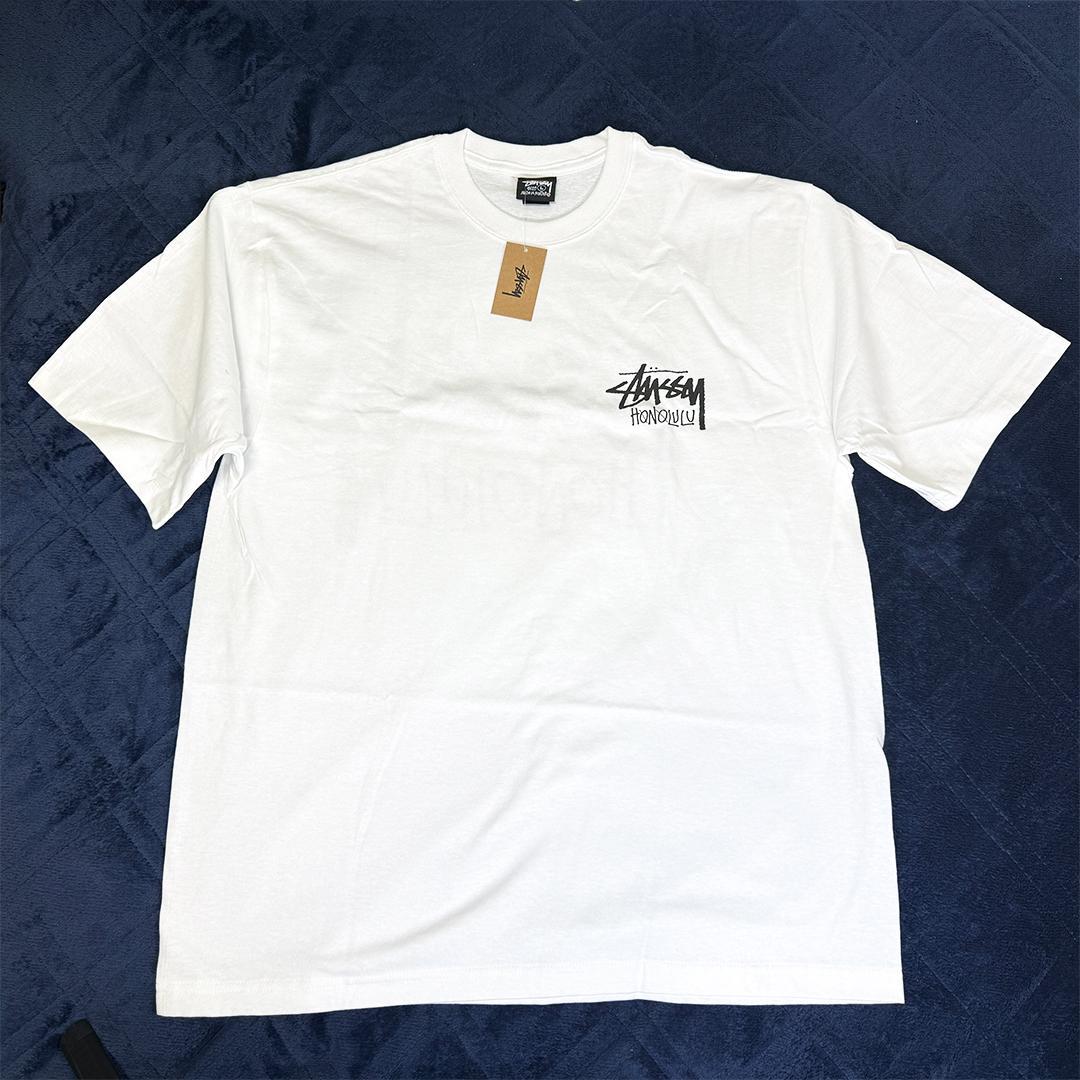 【新品未使用】 STUSSY ハワイ限定 Tシャツ Lサイズ ホワイト ホノルル