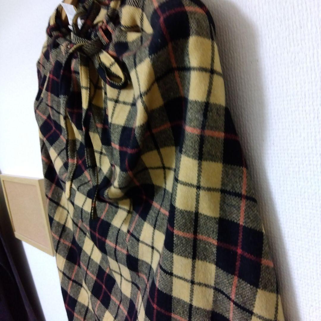 YOHJIYAMAMOTOワイズ斬新デザインロングスカート未使用　黄色チェック