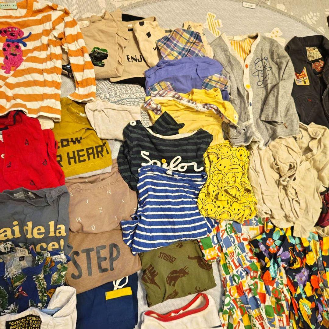 キッズ服（男の子向け100〜110）オールシーズンまとめ売り、合計76点セット