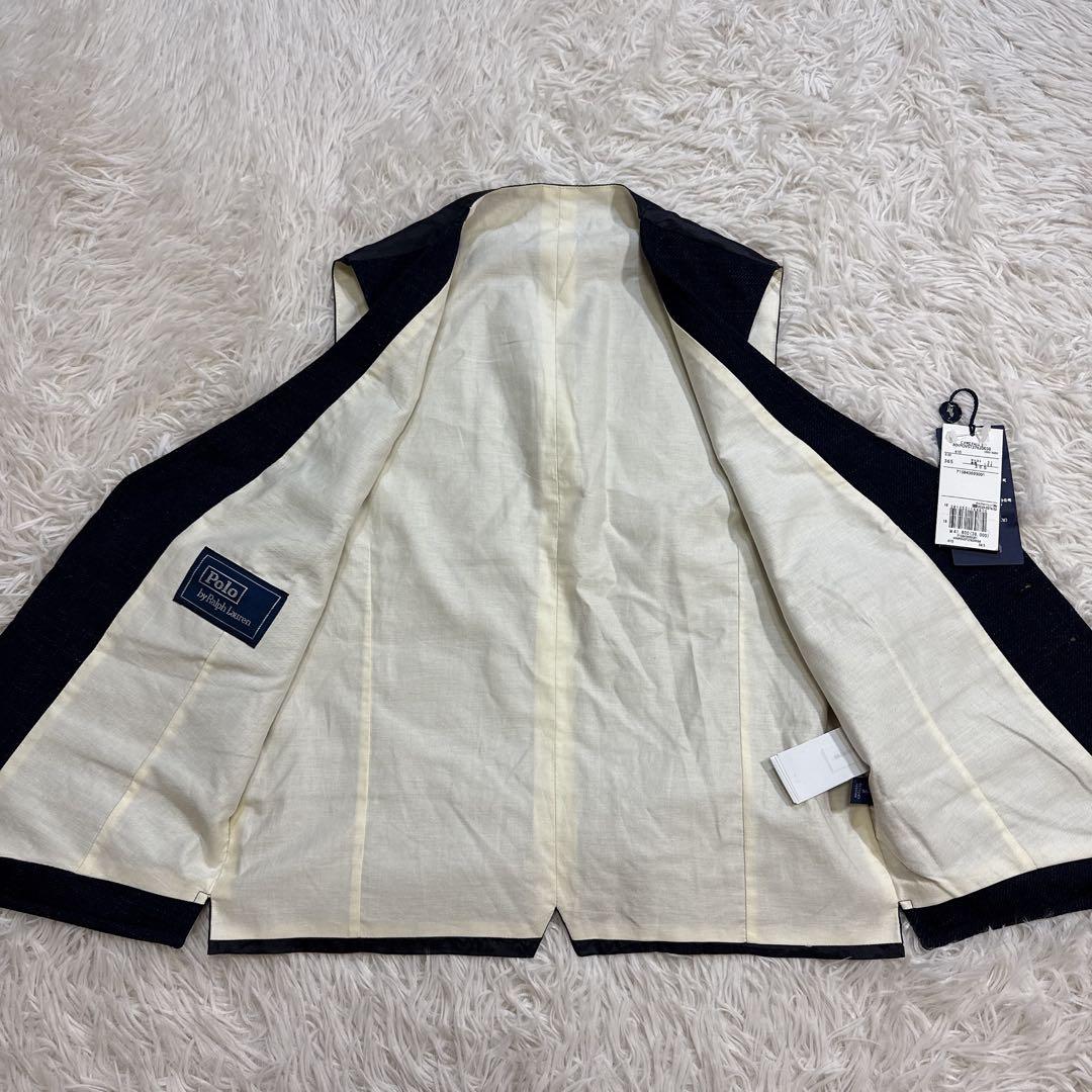 【未使用】Polo by Ralph Lauren ベスト ジレ リネンネイビー