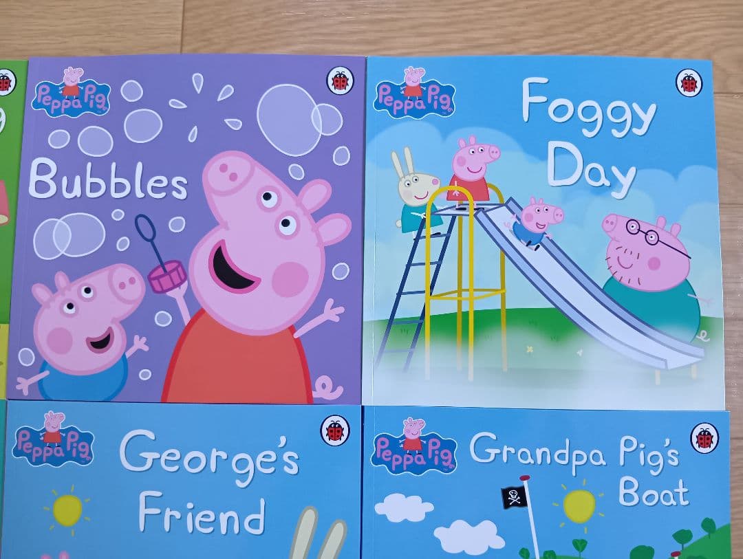 正規品 新品 Peppa Pig 10冊 大きい絵本 CD付 幼児 洋書 英語