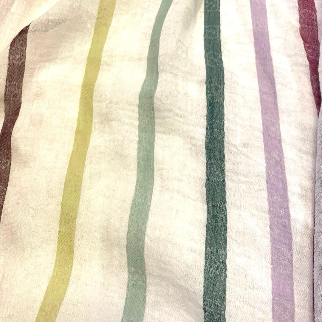 GUCCIストライプ柄薄手ストール