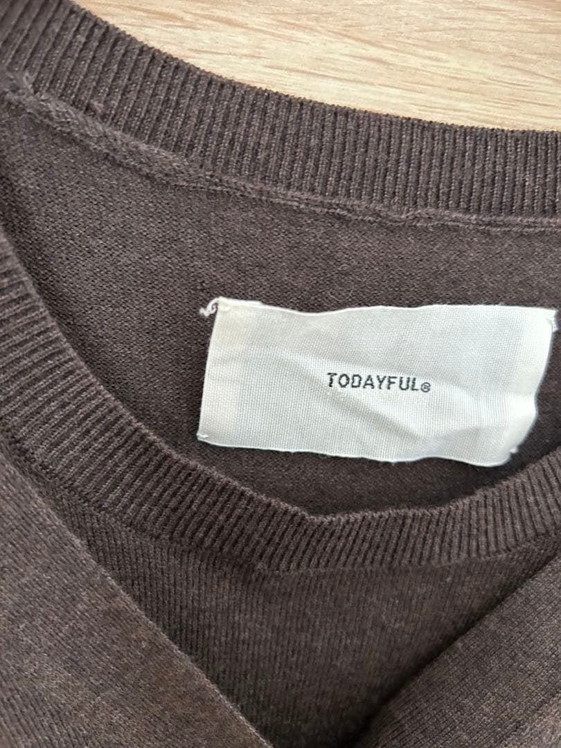 todayful 2set Useful Knit ダークブラウン
