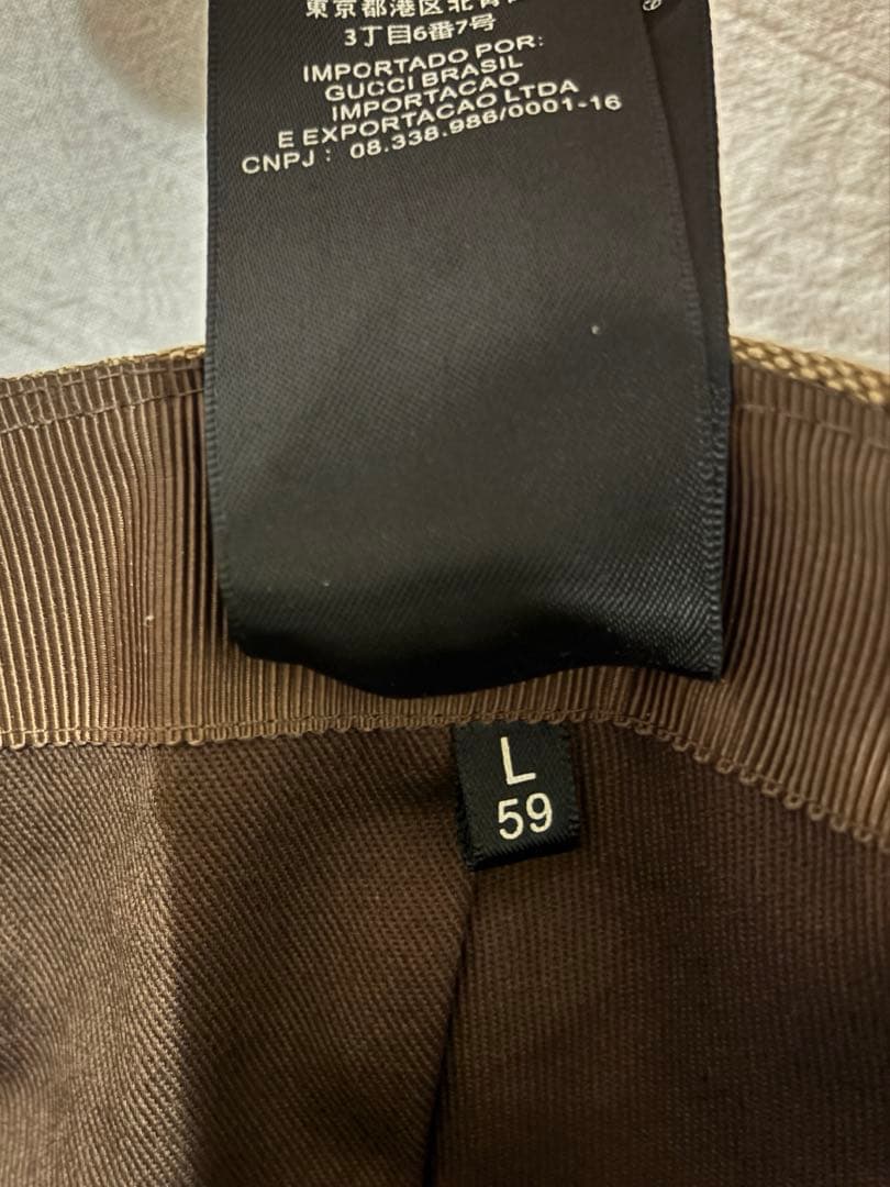 Gucci ウェブストライプ付き GGキャンバス ベースボールキャップ