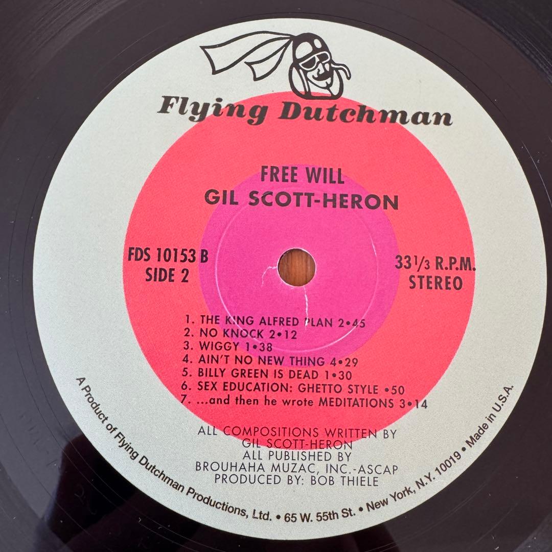 Gil Scott-Heron - Free Will オリジナル盤