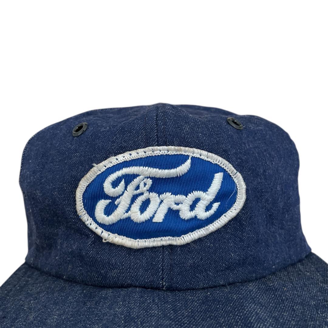 【タンク】FORD　フォード　デニム　トラッカーキャップ　ワッペン