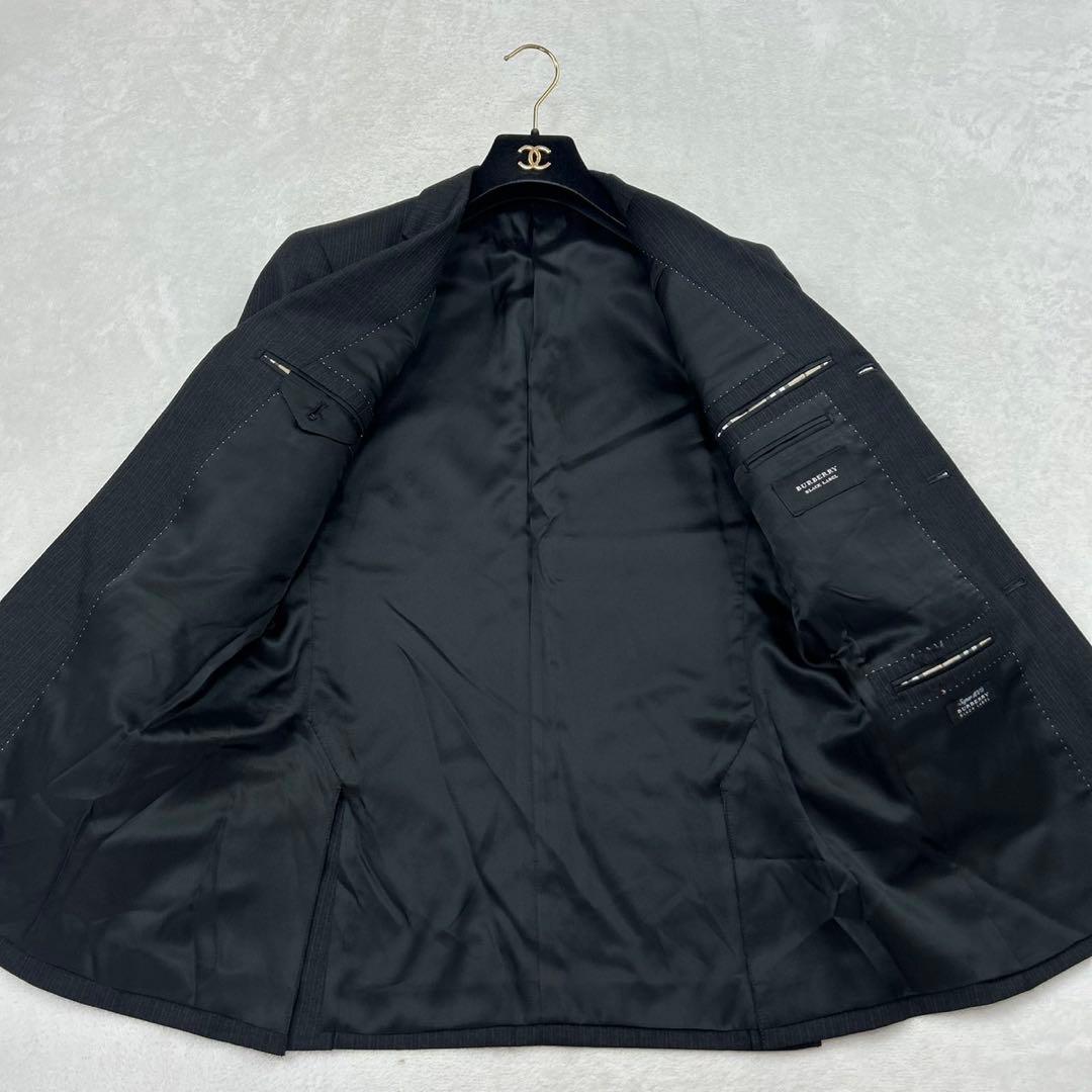 G419 美品 S バーバリーブラックレーベル スーツ上下 メンズ