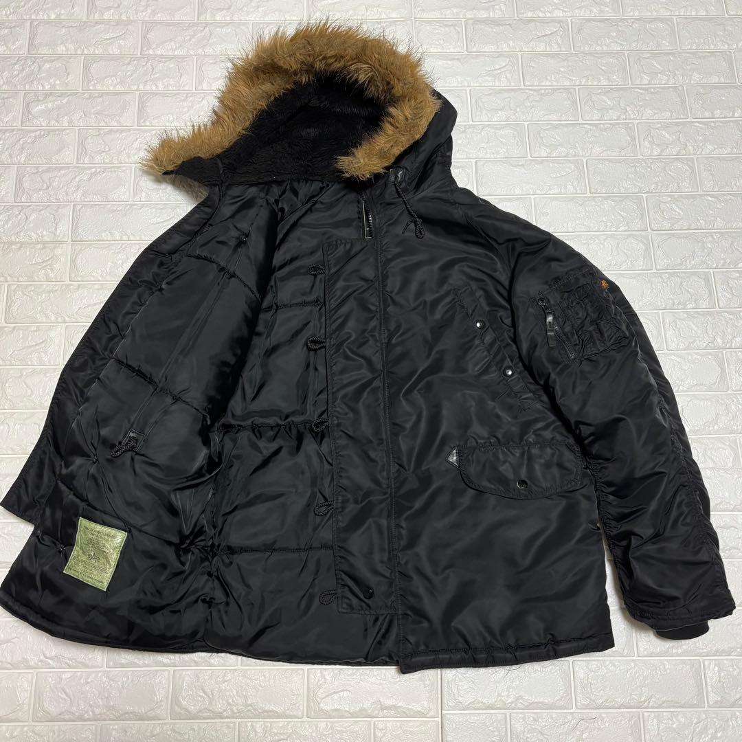 ALPHA INDUSTRIES ★ N-3B フライトジャケット ブラック
