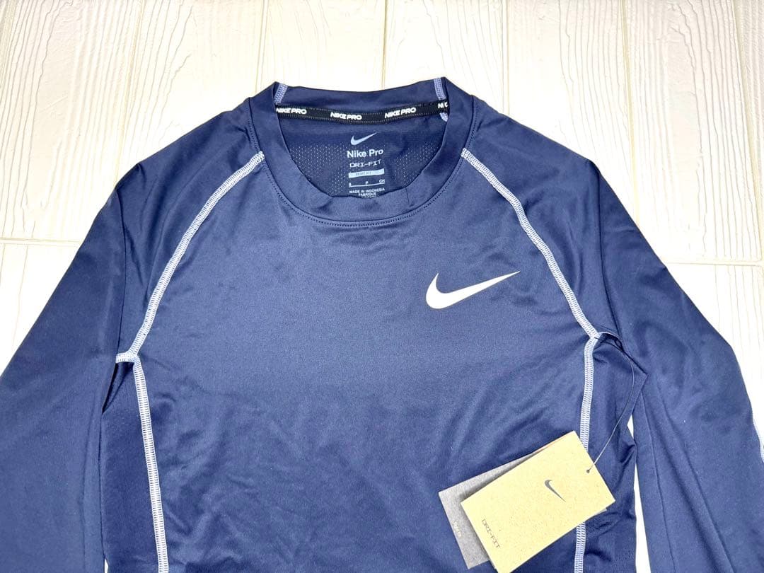 NIKEナイキ　プロ Dri-FIT タイト フィット 長袖　ネイビー　M 2枚