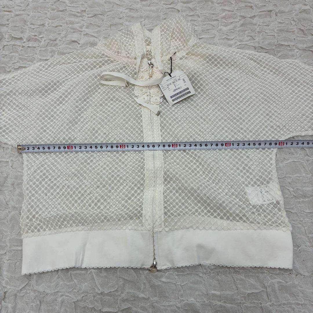 新品 未使用品 INGEBORG インゲボルグ ホワイト パーカー カーディガン