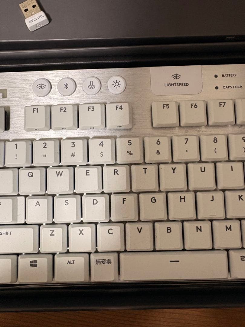 メカニカルキーボード、G913 TKLホワイトモデル