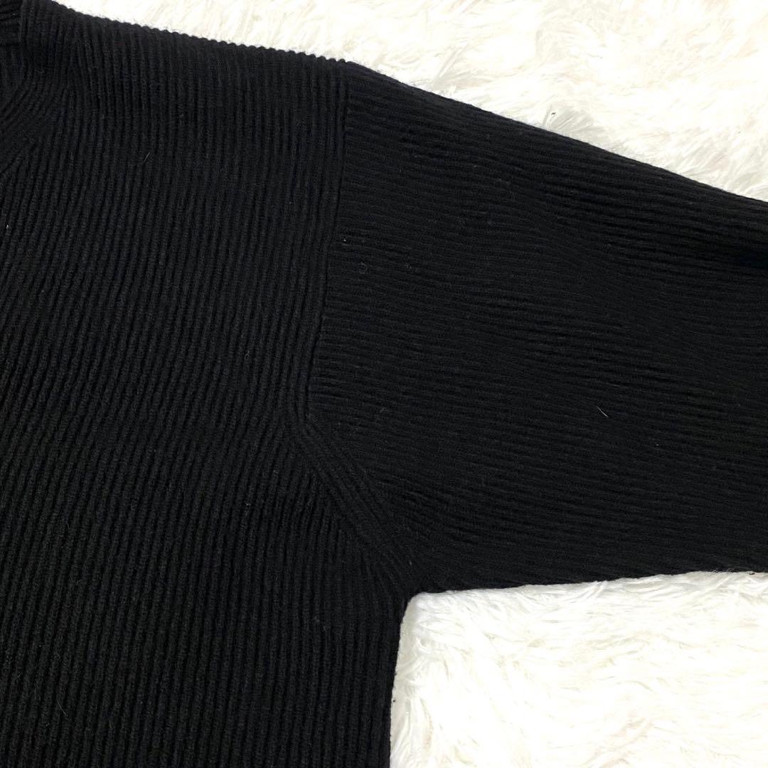 【ハナエモリ】 ロングカーディガン 長袖 Vネック カシミヤ100% ブラック