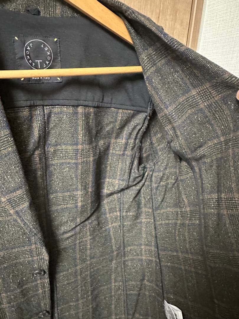 【ほぼ未着用】T-JACKET テーラードジャケット Lサイズ ブラウン