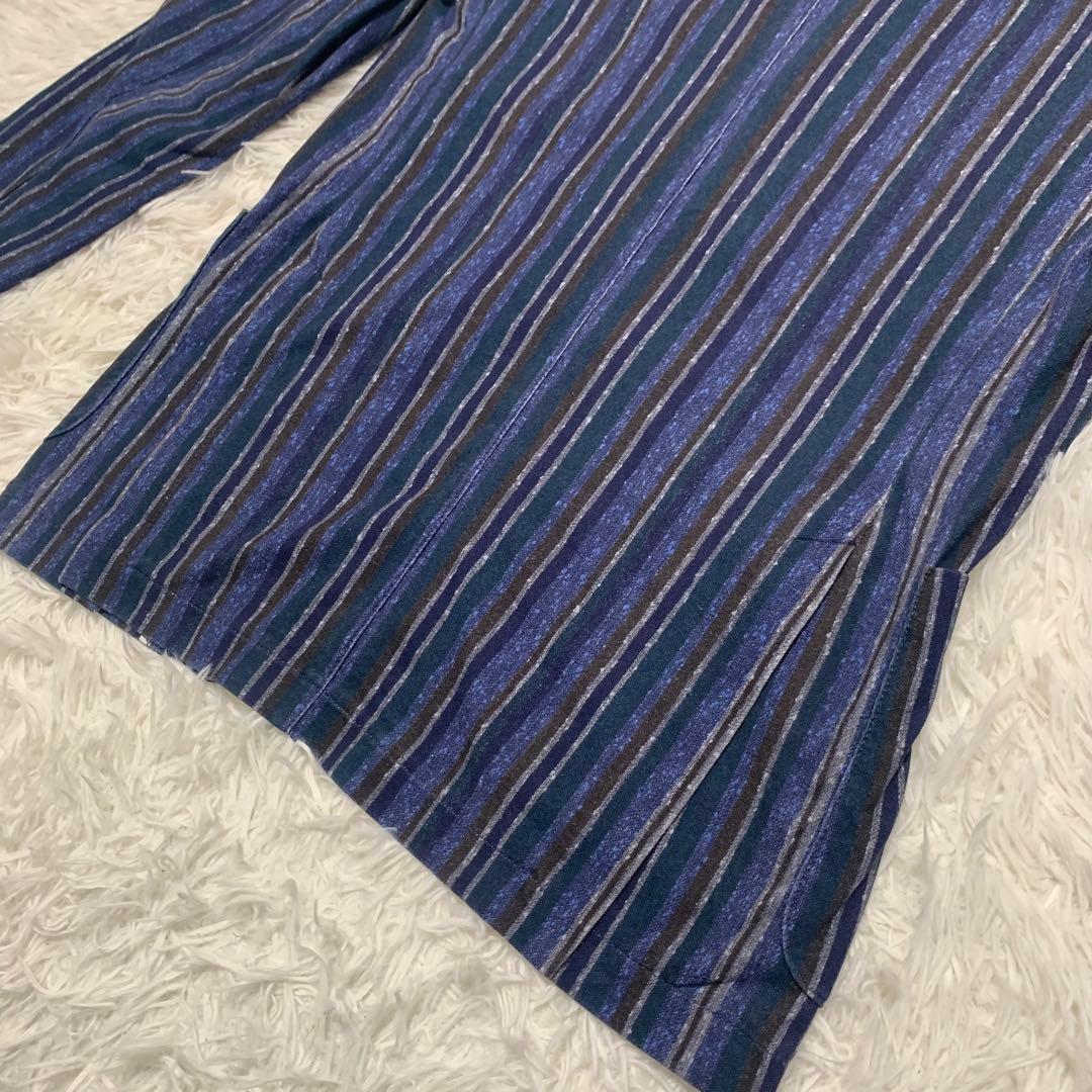 【美品】CIRCOLO チルコロ ジャージージャケット ストライプ L