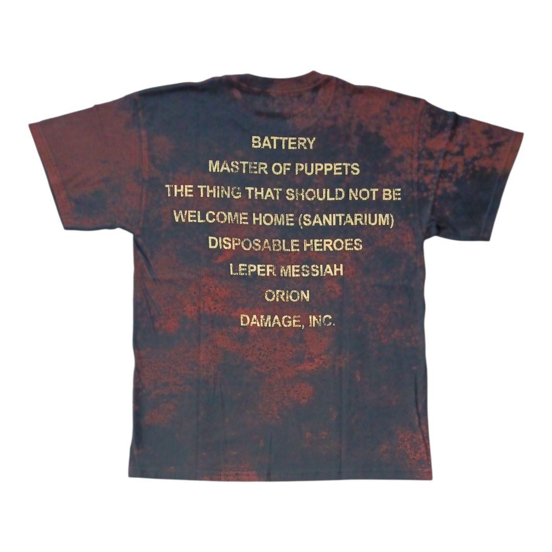 2010年製 メタリカ マスターオブパペッツ 総柄 Tシャツ Lサイズ
