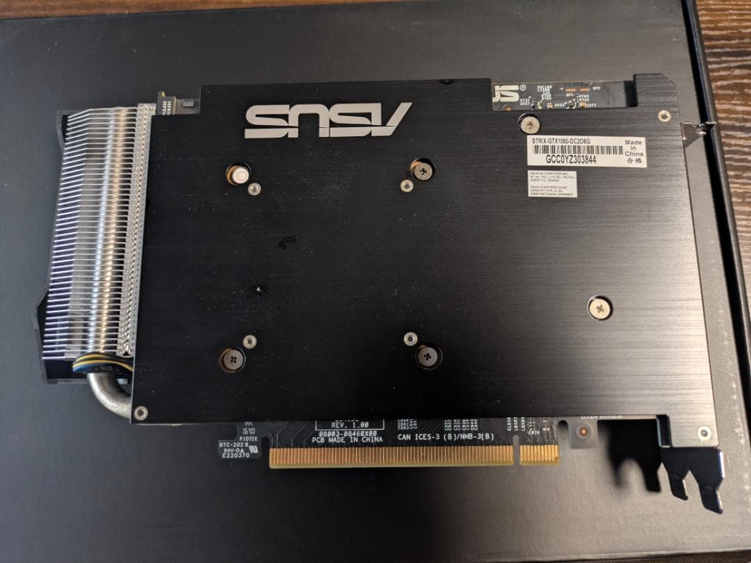 【ジャンク】ASUS GTX1060-DC2O6G グラフィックボード 現状品
