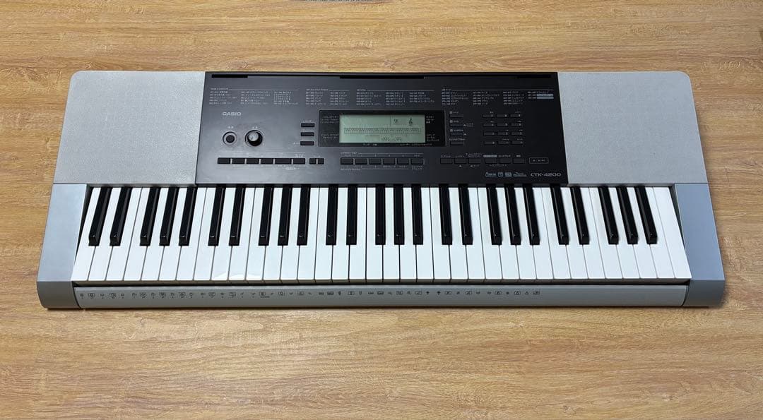 CASIO CTK-4200 61鍵盤電子キーボード 譜面台 ACアダプター