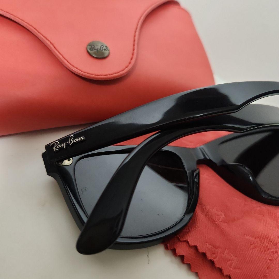 ばぺRay-Ban ブラック サングラス メガネ拭きクロス&ケース付き