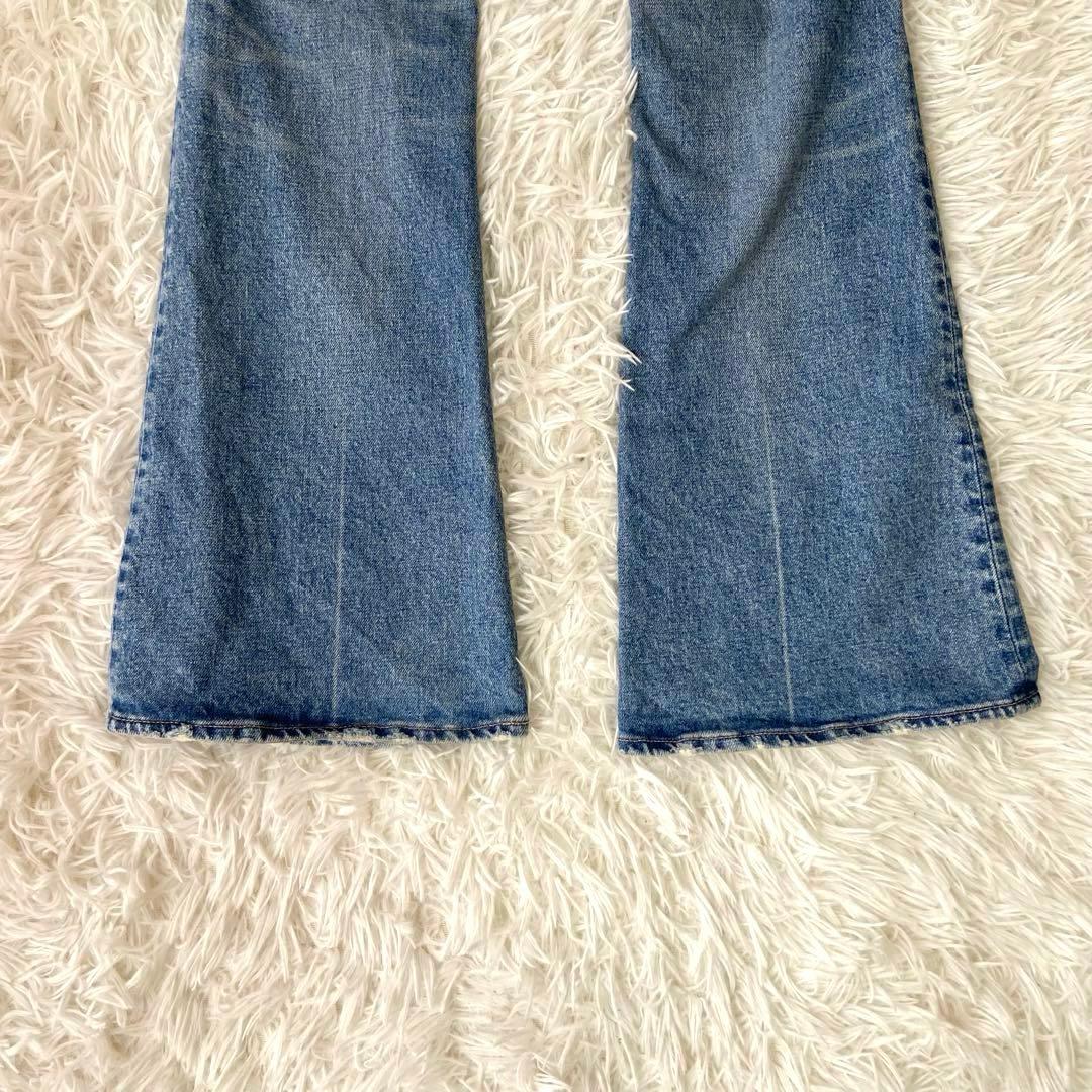 美品✨MOUSSY MVS FLARE フレアデニムライトブルー 赤耳 23