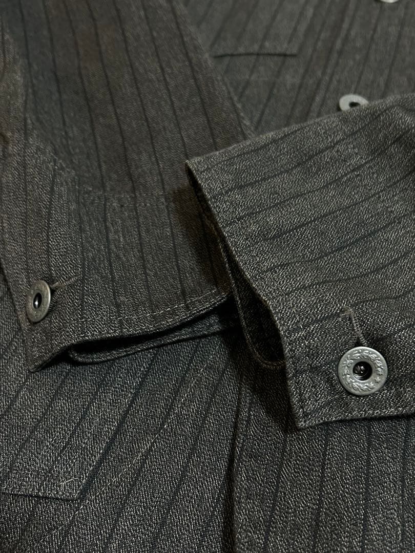 極美品 RRL ストライプド ジャスペ ツイル ジャケット S