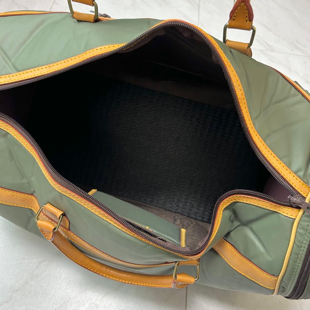 美品 ハンティングワールド ボストンバッグ バチュー 旅行 大容量 2way
