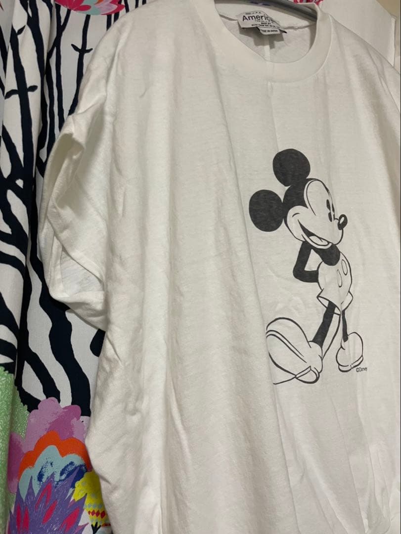 AMERICANA ミッキーマウス ホワイト Tシャツ