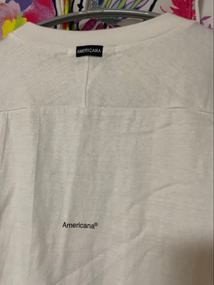AMERICANA ミッキーマウス ホワイト Tシャツ