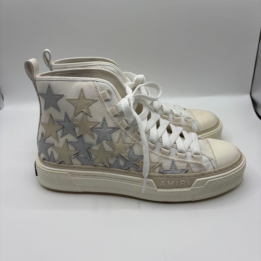 AMIRI StarsCourt High ハイカットスニーカー 44 ホワイト