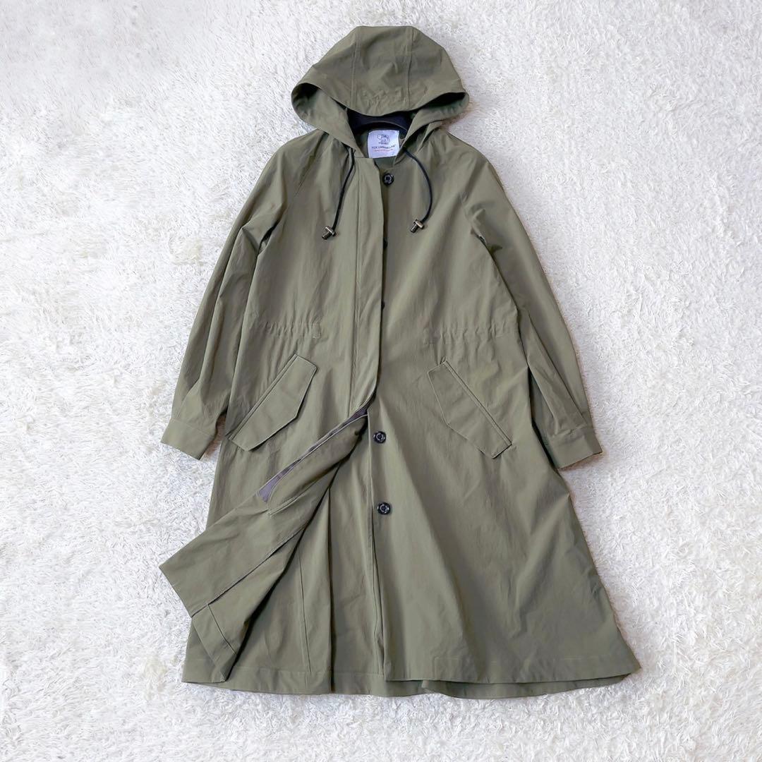 フォックスアンブレラ レインコート 撥水 晴雨兼用　カーキ 軽量 春 モッズ