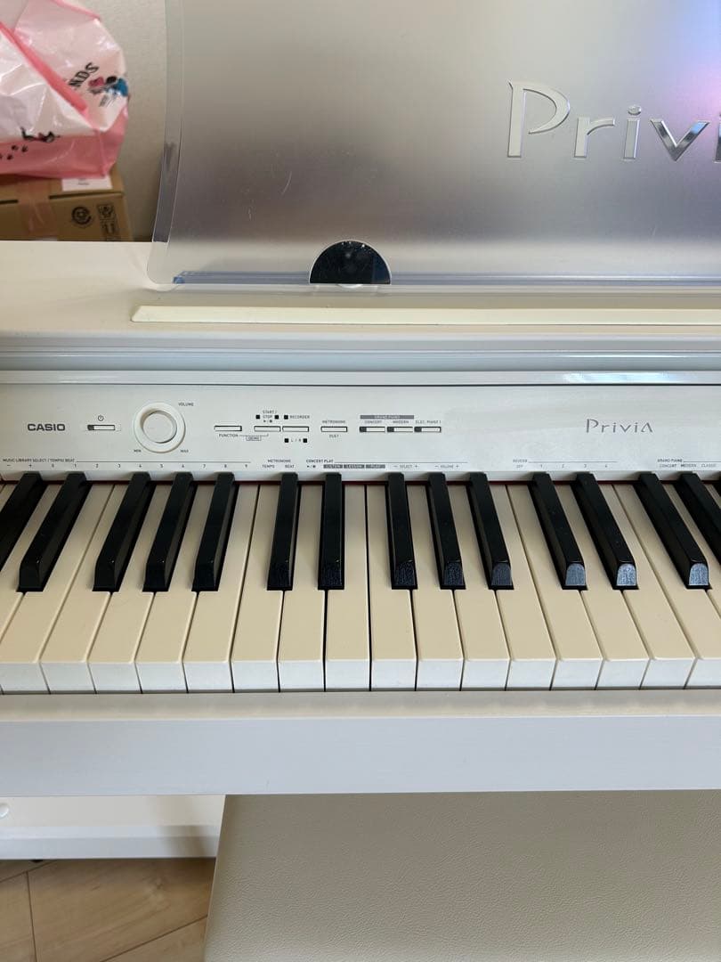 CASIO Privia ホワイト電子ピアノ 椅子付き　PX-760