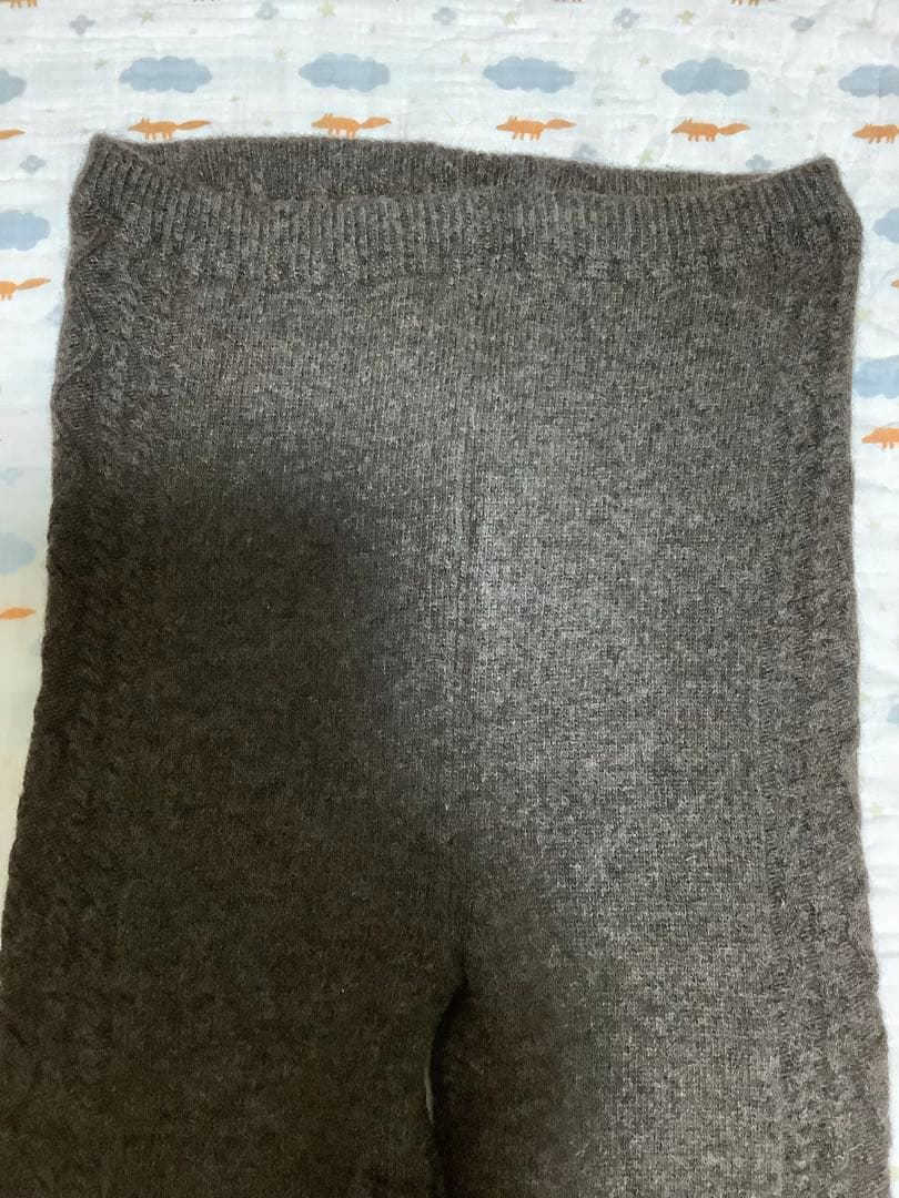ウールレギンス　ウール100% XXLサイズ　モンゴル産　厚手　スパッツ