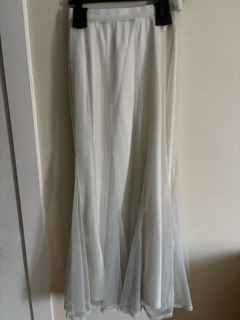 Aimeine エメイン　ラメサテンレイヤードマーメイドスカート