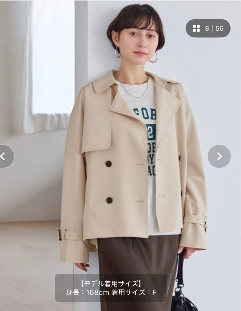 ロペピクニックショートトレンチコート新品ROPE'PICNIC 2026