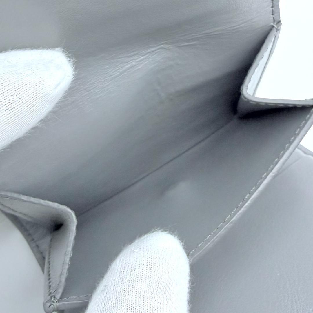 美品 CELINE セリーヌ スモールトリフォールドウォレット 三つ折り グレー