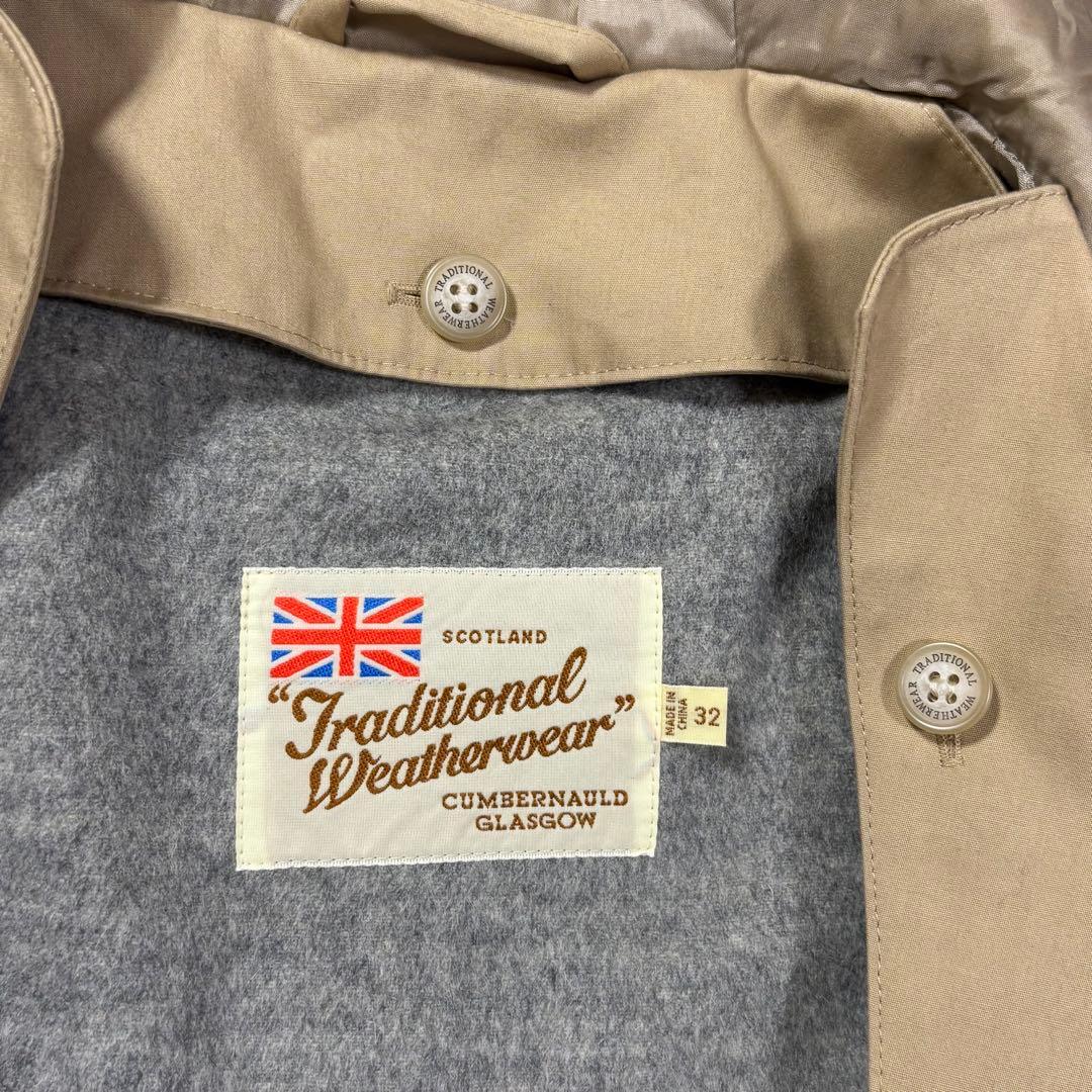 Traditional Weatherwear フード付コート 撥水 ライナー付