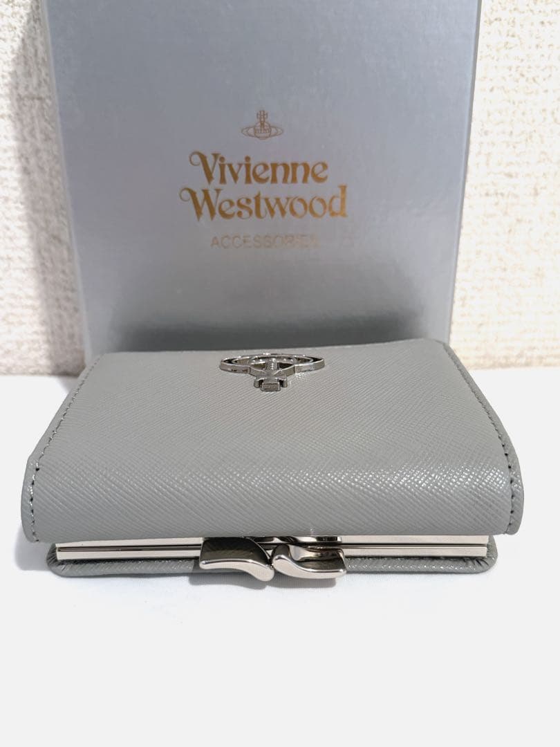 【新品未使用】Vivienne Westwood 三つ折り財布 グレー 大人気