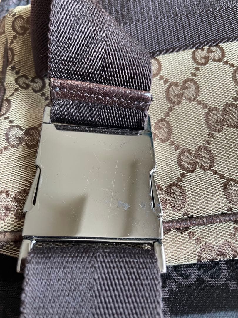 グッチ GUCCI ボディバッグ ユニセックス GG キャンバス ウエストバッグ