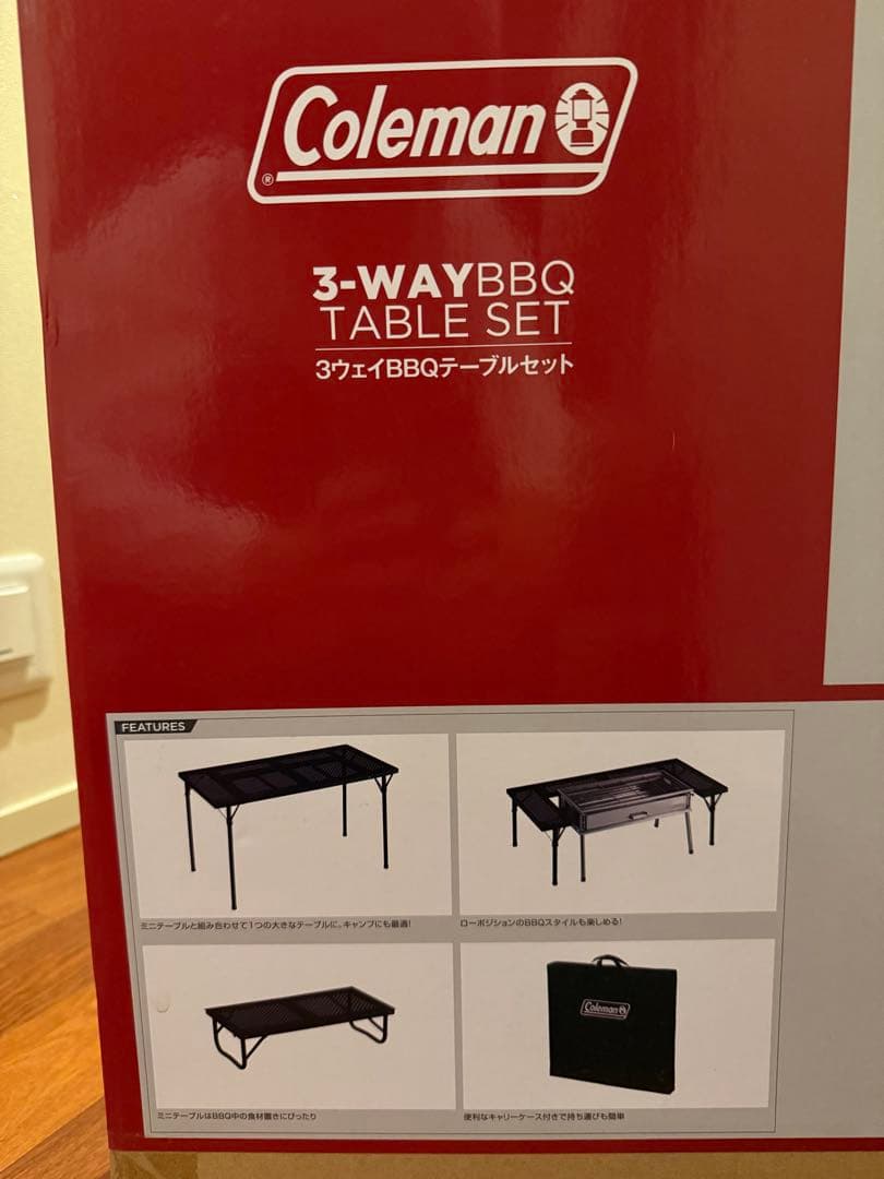 新品未使用Coleman 3-Way BBQ Table Set