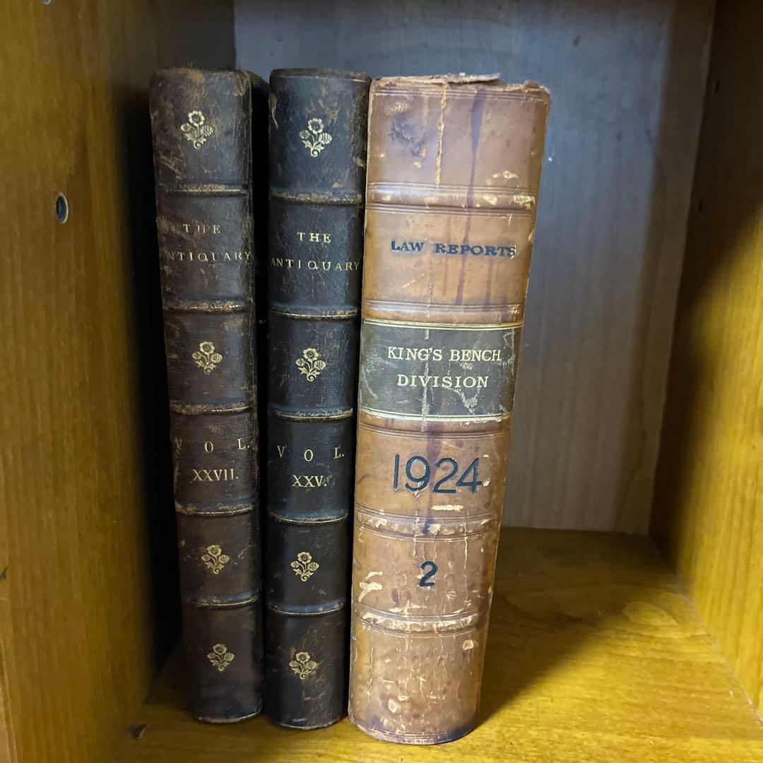 洋書 3冊セット アンティーク 本 古書 1924年洋書　ディスプレイ カフェ
