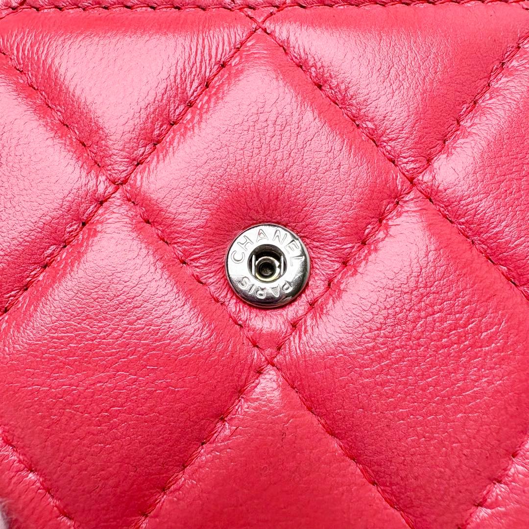 CHANEL チェーンウォレット ラムスキン マトラッセ ココマーク 27番台