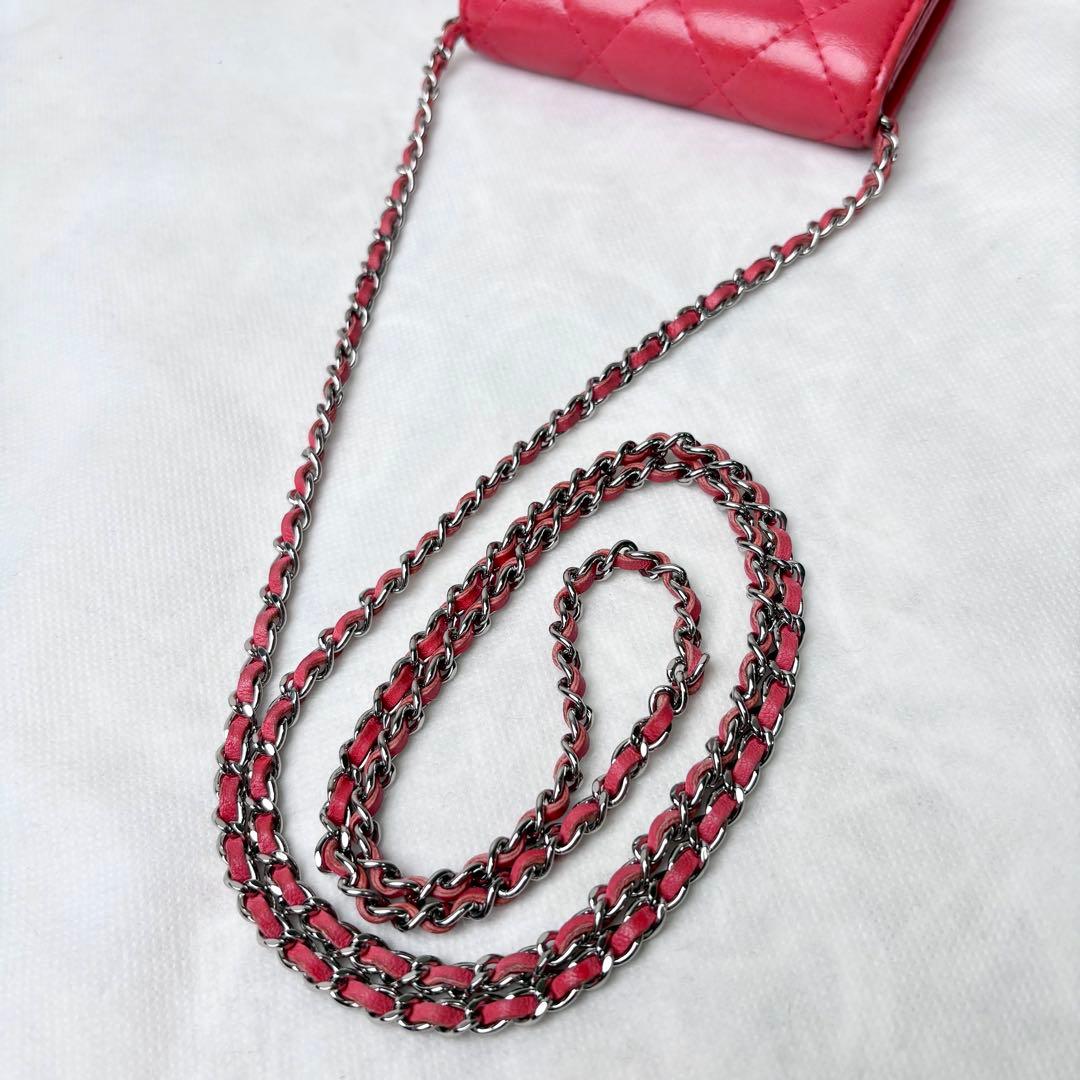CHANEL チェーンウォレット ラムスキン マトラッセ ココマーク 27番台