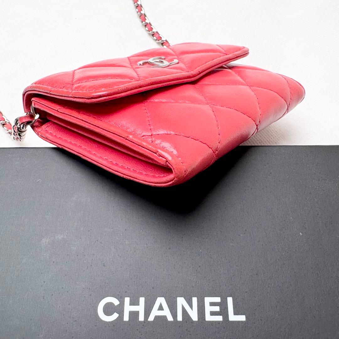 CHANEL チェーンウォレット ラムスキン マトラッセ ココマーク 27番台