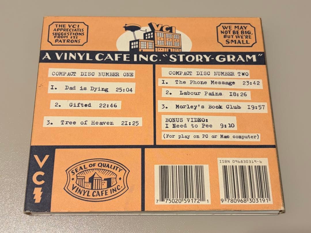 洋楽 A Story-Gram from Vinyl Cafe Inc.