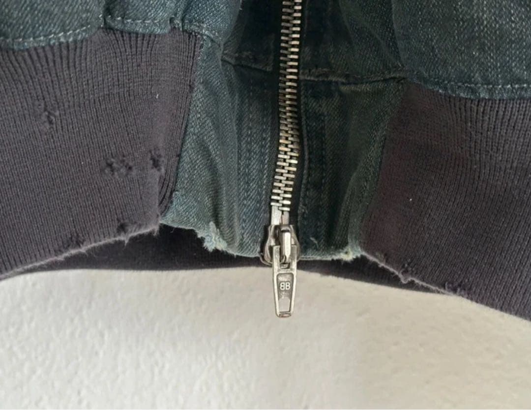BALENCIAGA denim bomber jacket サイズxs