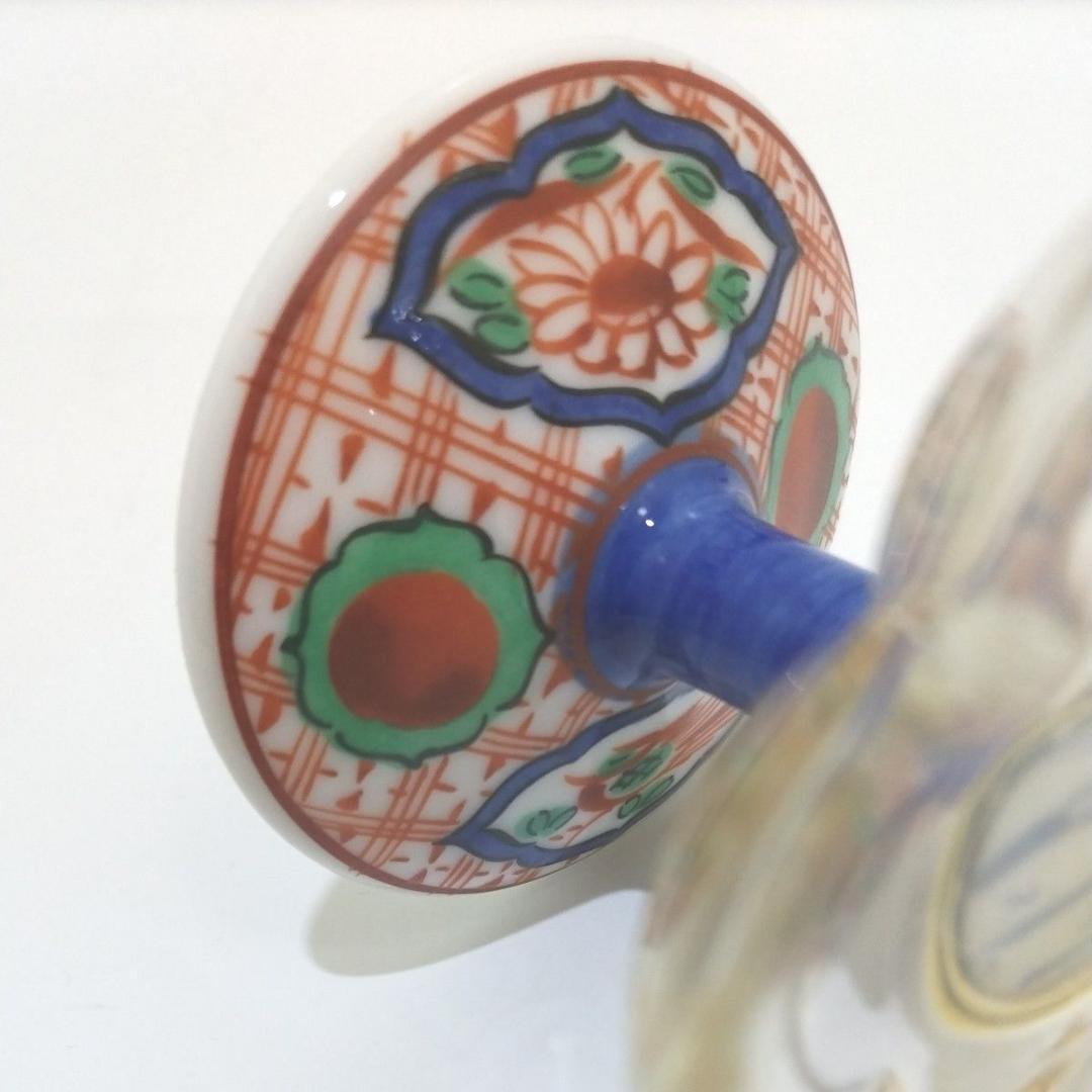 三洋陶器 龍峰窯 つみき 赤絵花鳥 ガラス デザートカップ 5個 小鉢 花風流