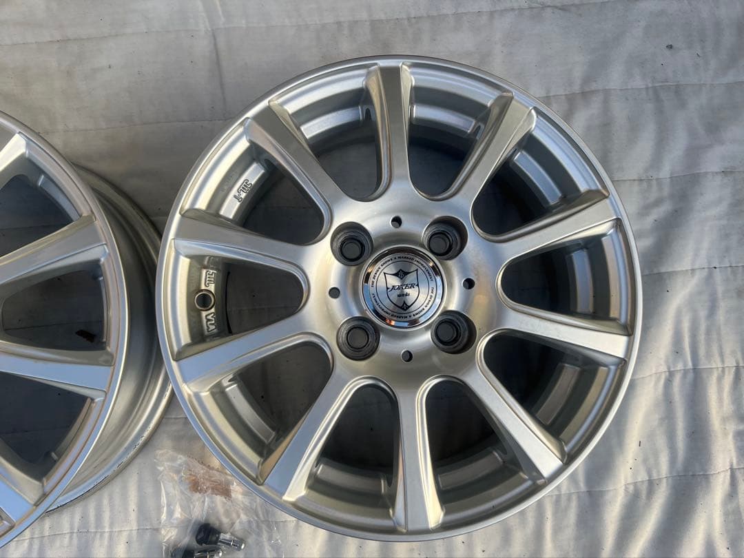 13インチ シルバー ホイール2本『①2本＋②2本＝4本セットで購入して下さい』