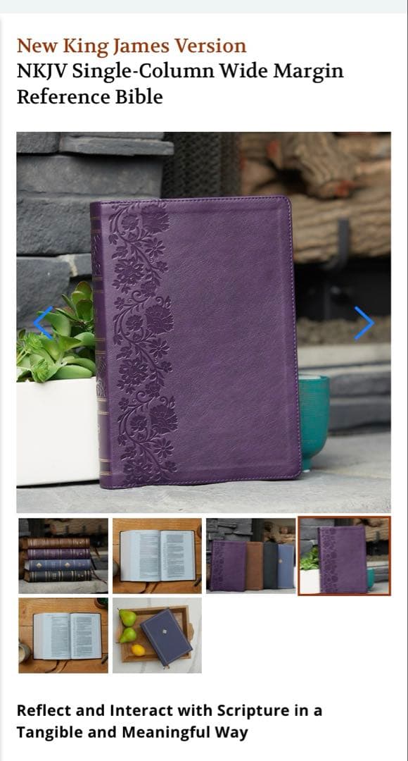 【希少品】英語の聖書 ノート欄付き NKJV Wide-Margin Bible