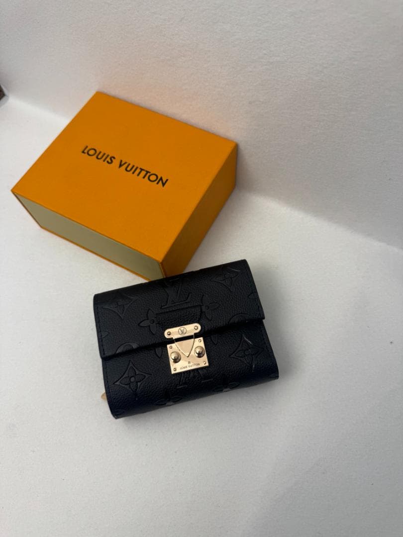 LV ポルトフォイユ 三つ折り ミニウォレット モノグラムアンプラント ブラック