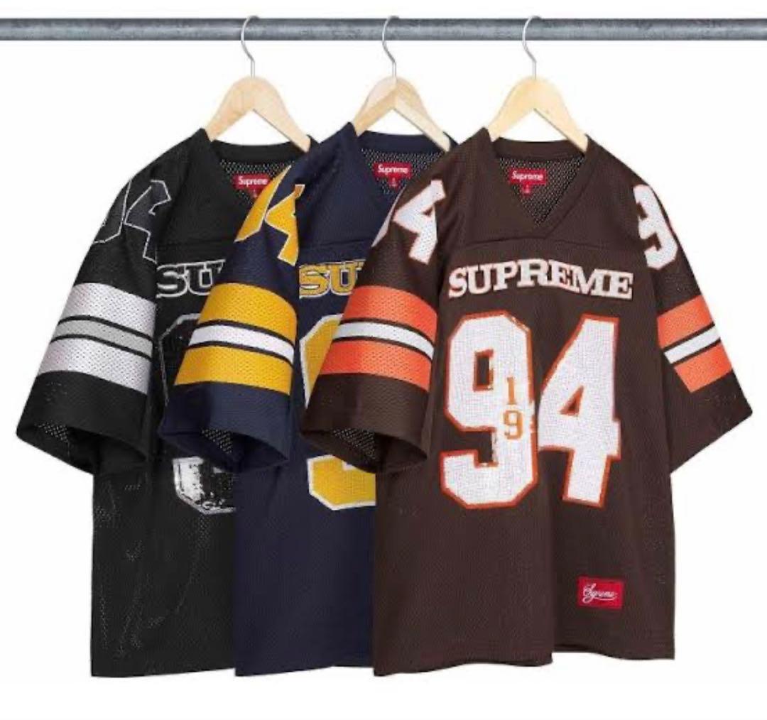 シャツ SUPREME Sequin Football Jersey Black L